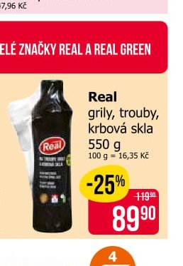 Real grily, trouby, krbová skla 550 g