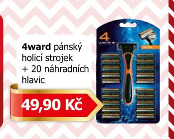 4ward pánský holicí strojek + 20 náhradních hlavic