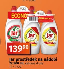 Jar prostředek na nádobí 2x 900 ml
