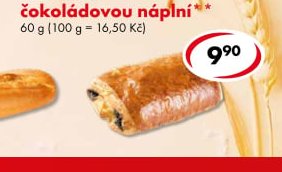 Závitek s čokoládovou náplní