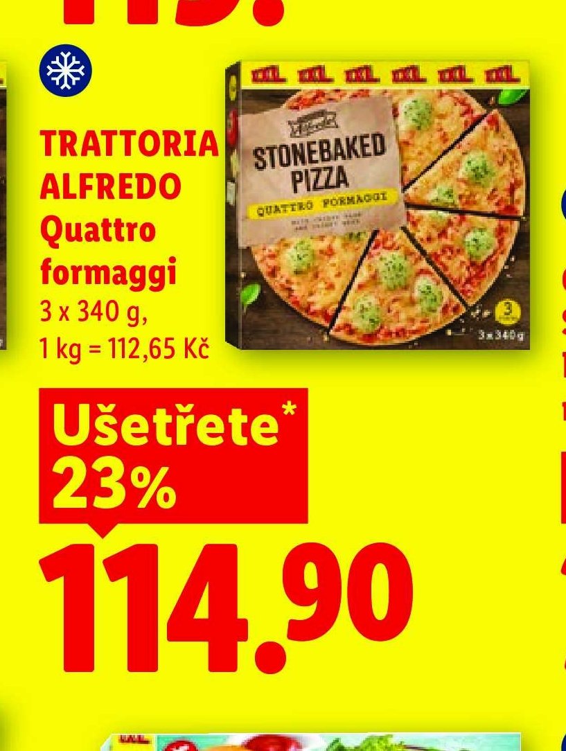 TRATTORIA ALFREDO Quattro formaggi