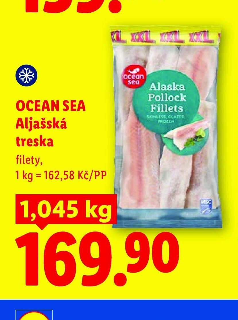 OCEAN SEA Aljašská treska filety