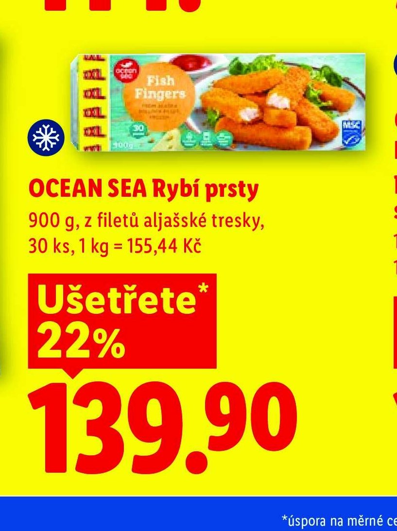 OCEAN SEA Rybí prsty