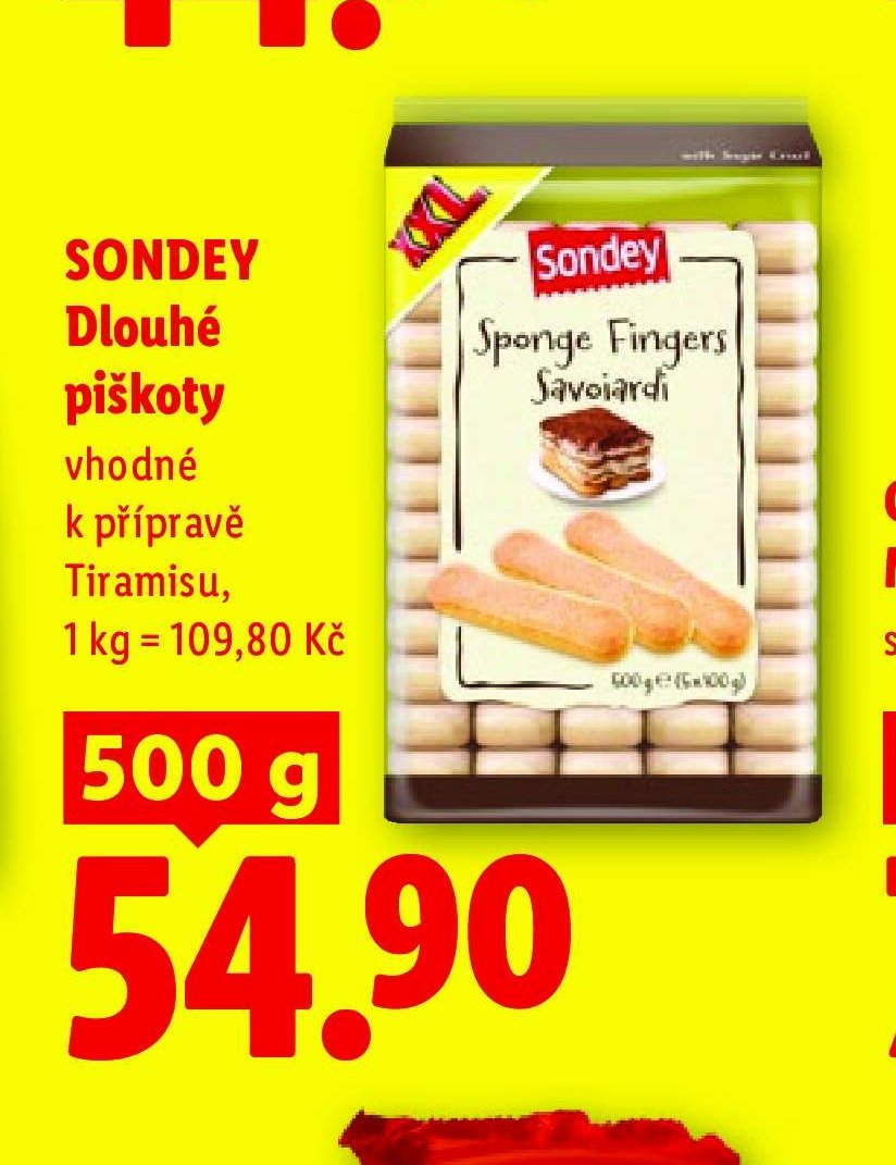 SONDEY Dlouhé piškoty