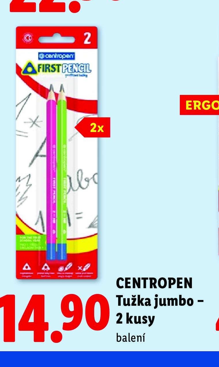 CENTROPEN Tužka jumbo – 2 kusy