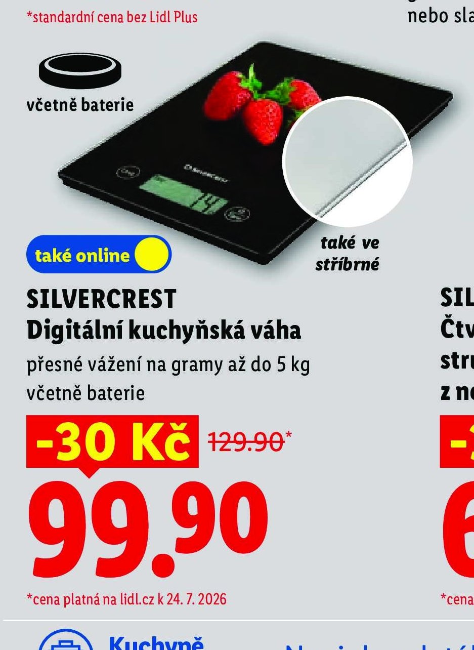 SILVERCREST Digitální kuchyňská váha