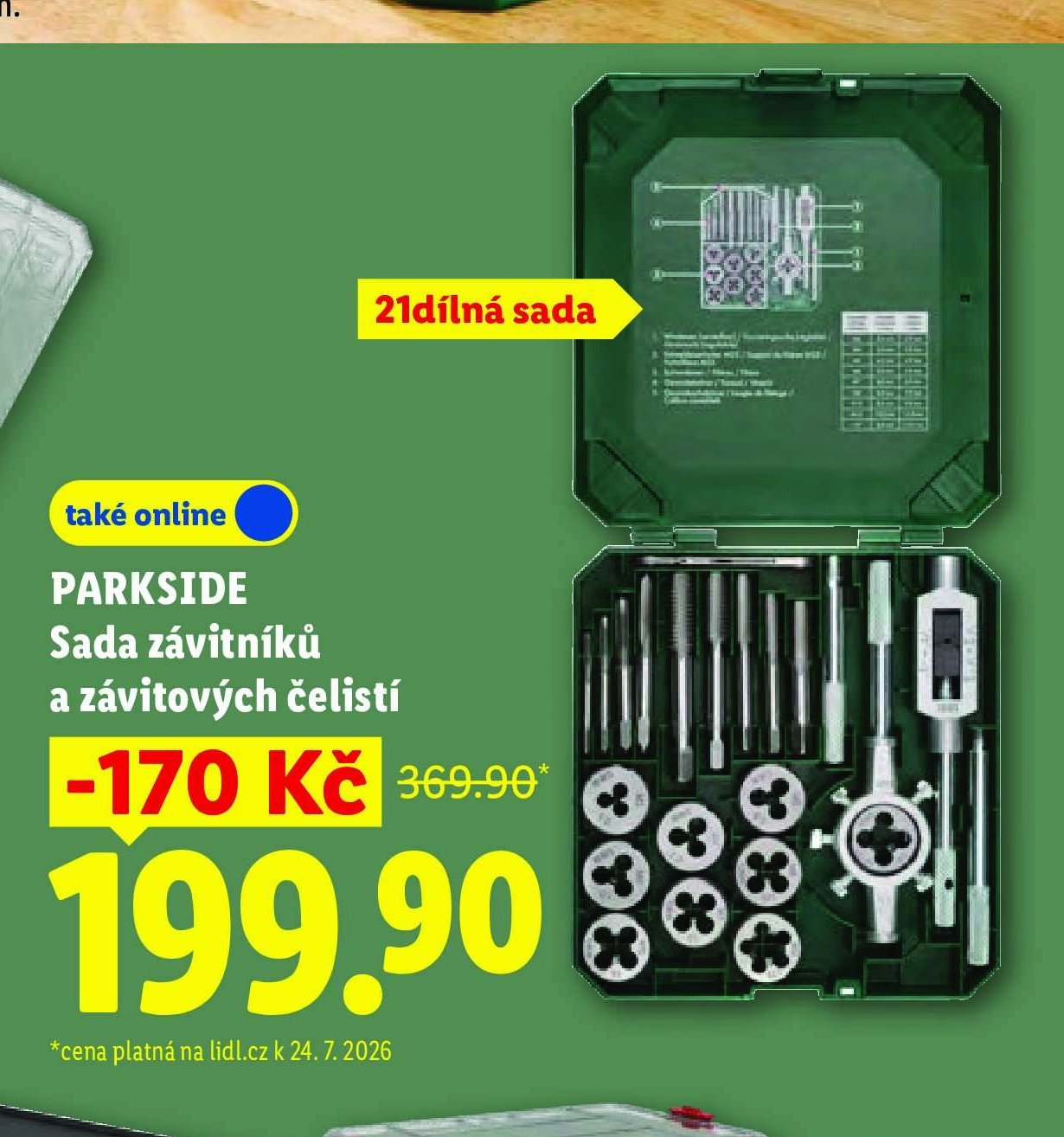 PARKSIDE Sada závitníků a závitových čelistí