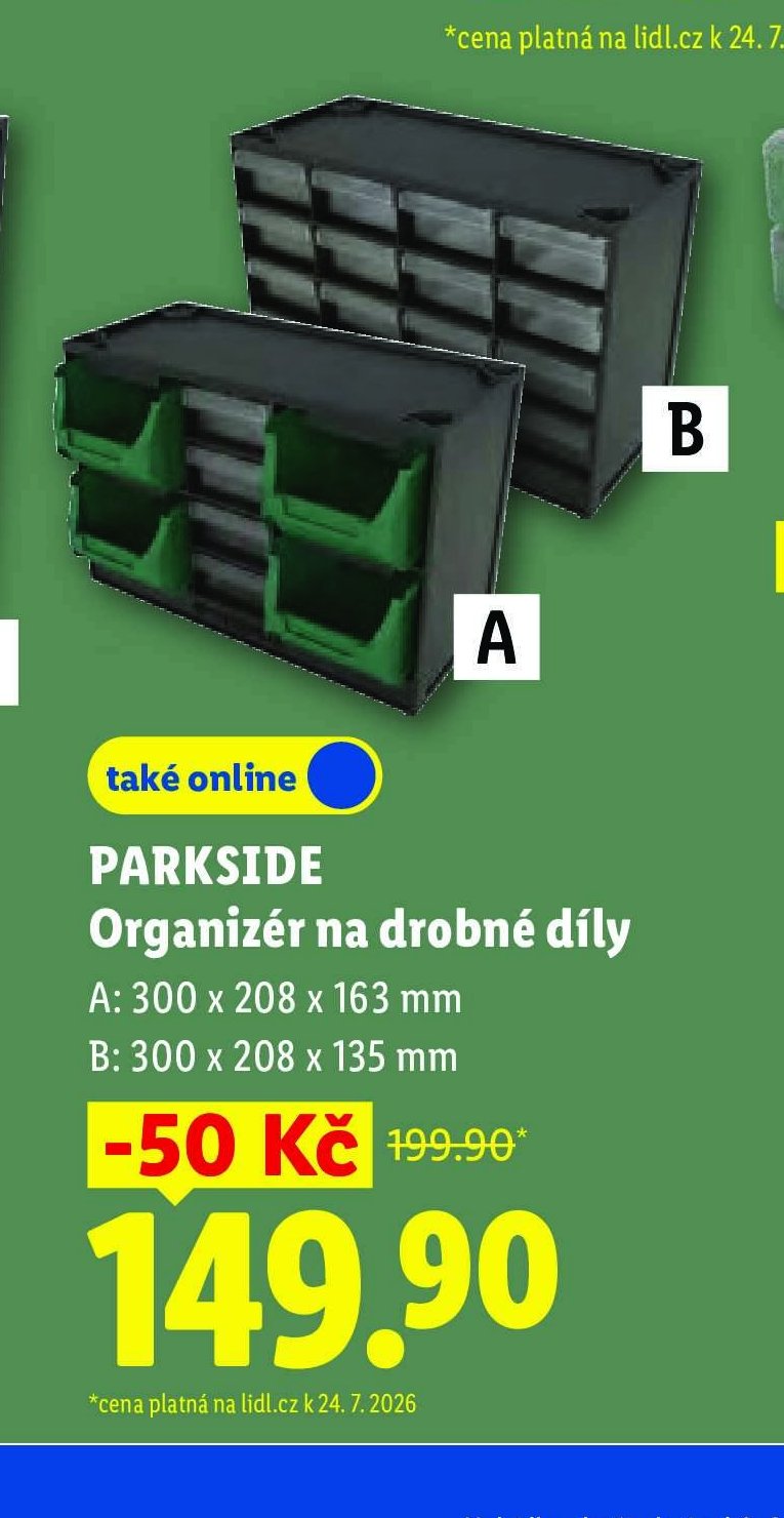PARKSIDE Organizér na drobné díly (A a B)