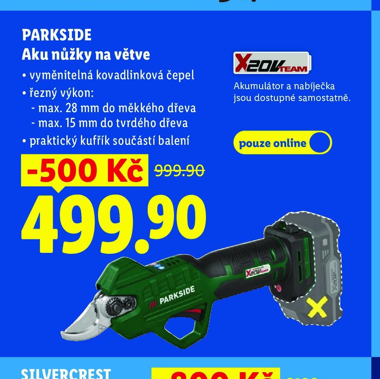 PARKSIDE Aku nůžky na větve
