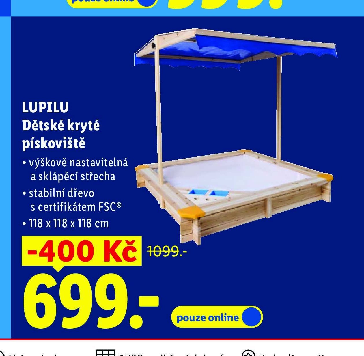 LUPILU Dětské kryté pískoviště