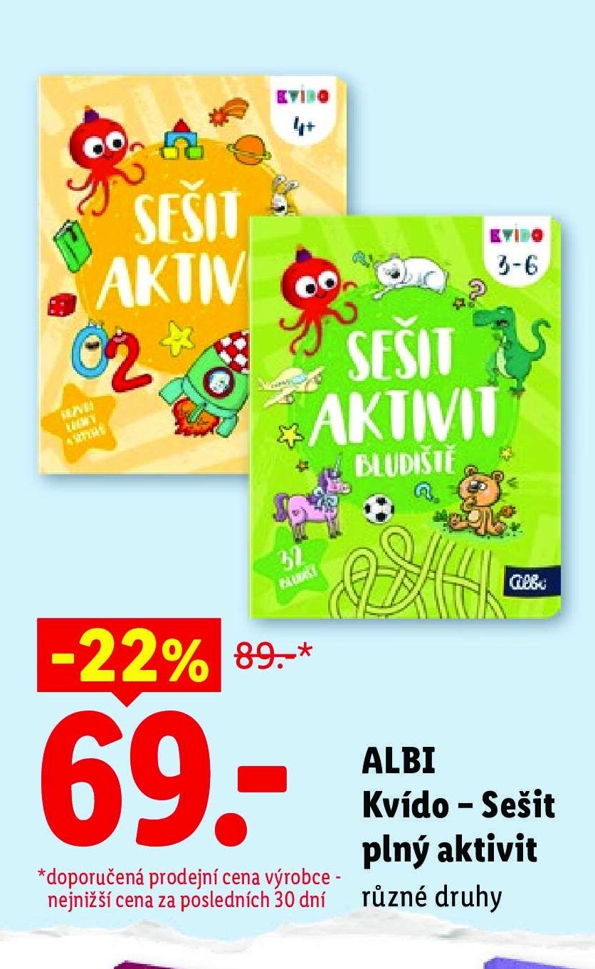ALBI Kvído - Sešit plný aktivit