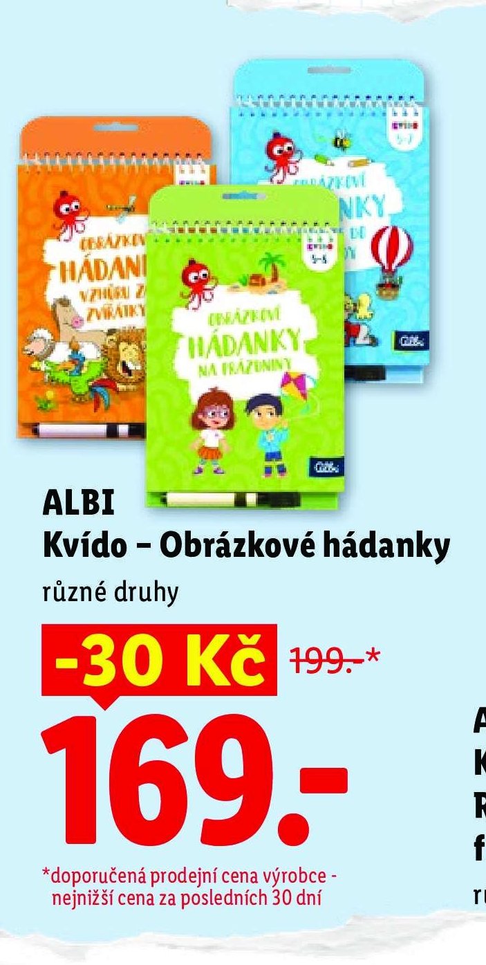 ALBI Kvído - Obrázkové hádanky