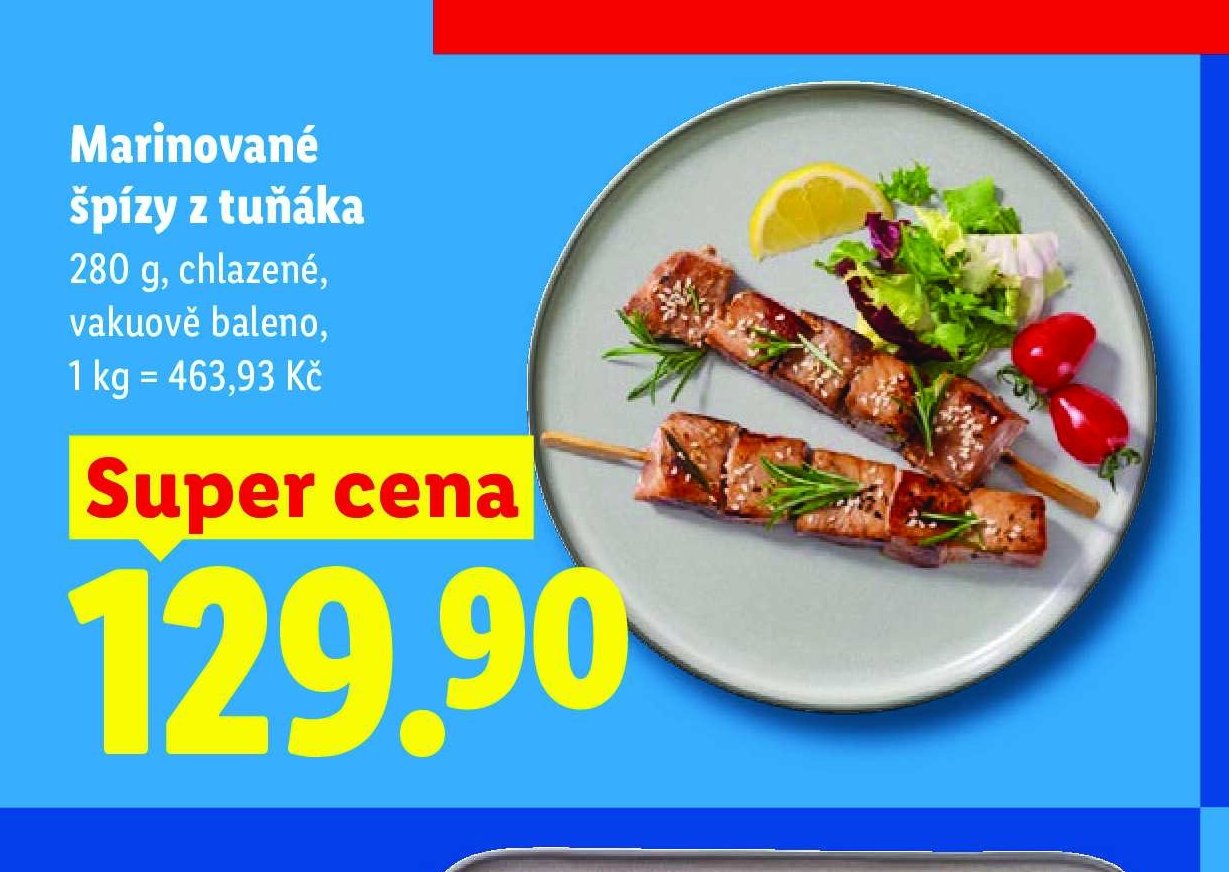Marinované špízy z tuňáka
