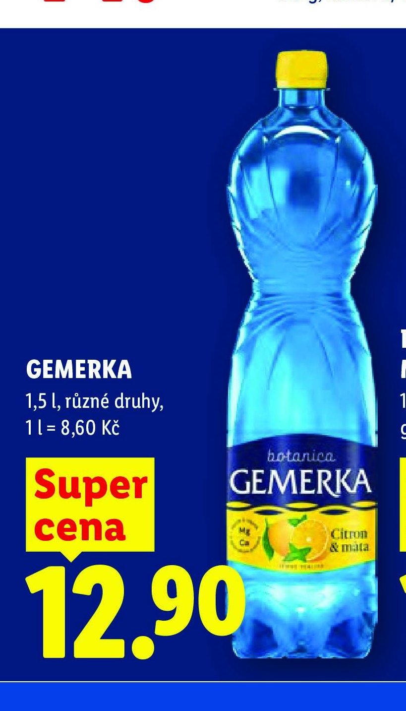 GEMERKA Minerální voda