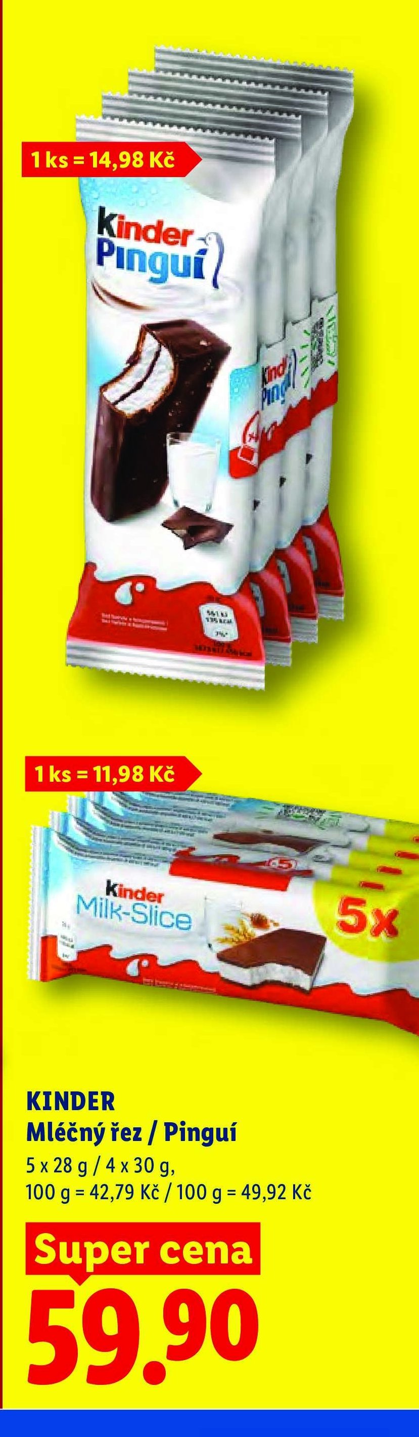 KINDER Mléčný řez / Pinguí