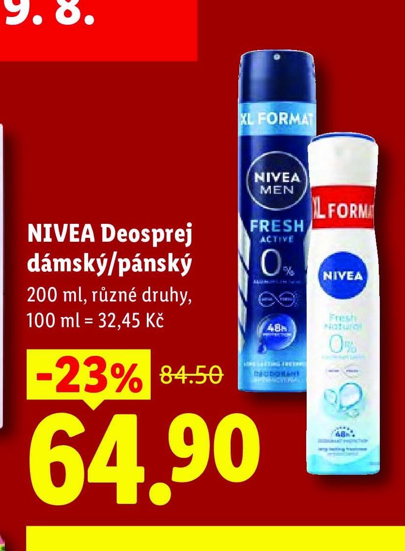 NIVEA Deosprej dámský/pánský