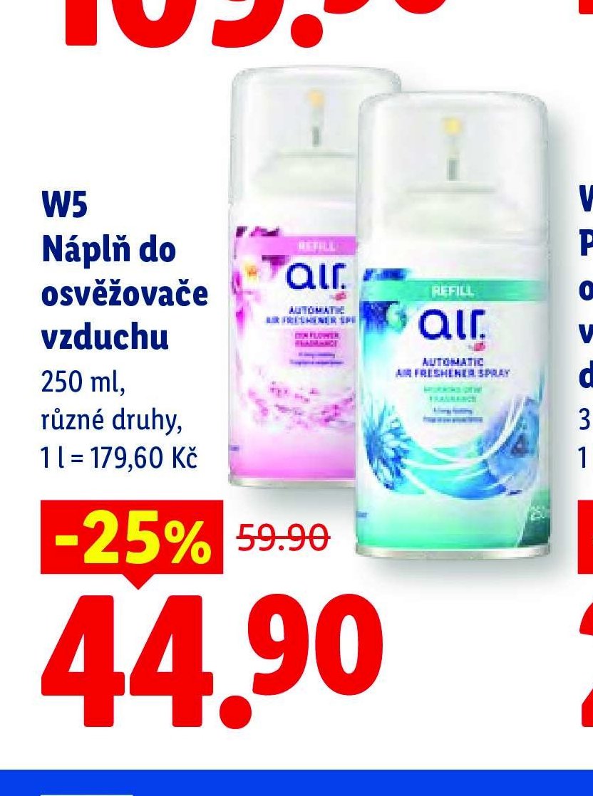W5 Náplň do osvěžovače vzduchu