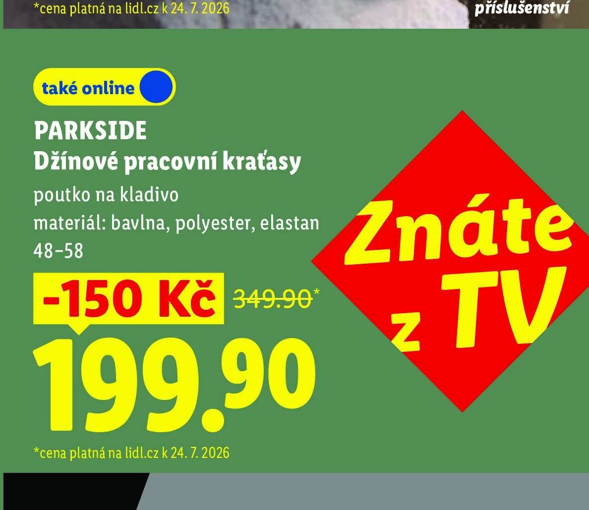 PARKSIDE Džínové pracovní kraťasy