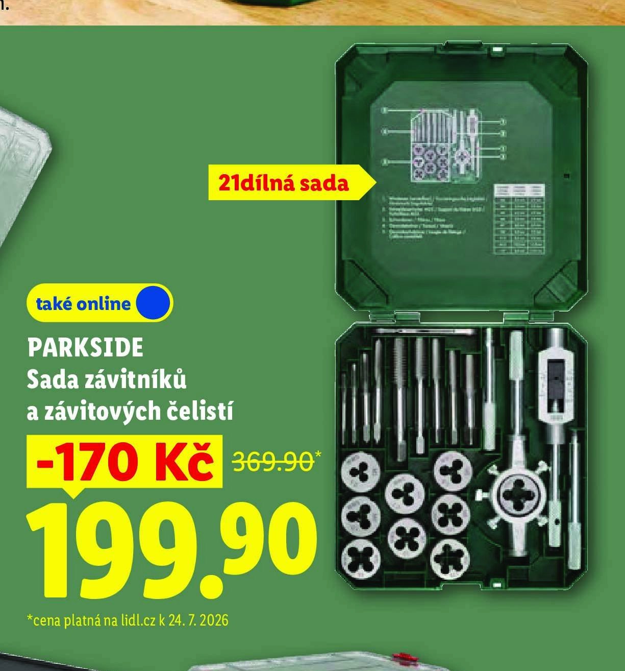 PARKSIDE Sada závitníků a závitových čelistí