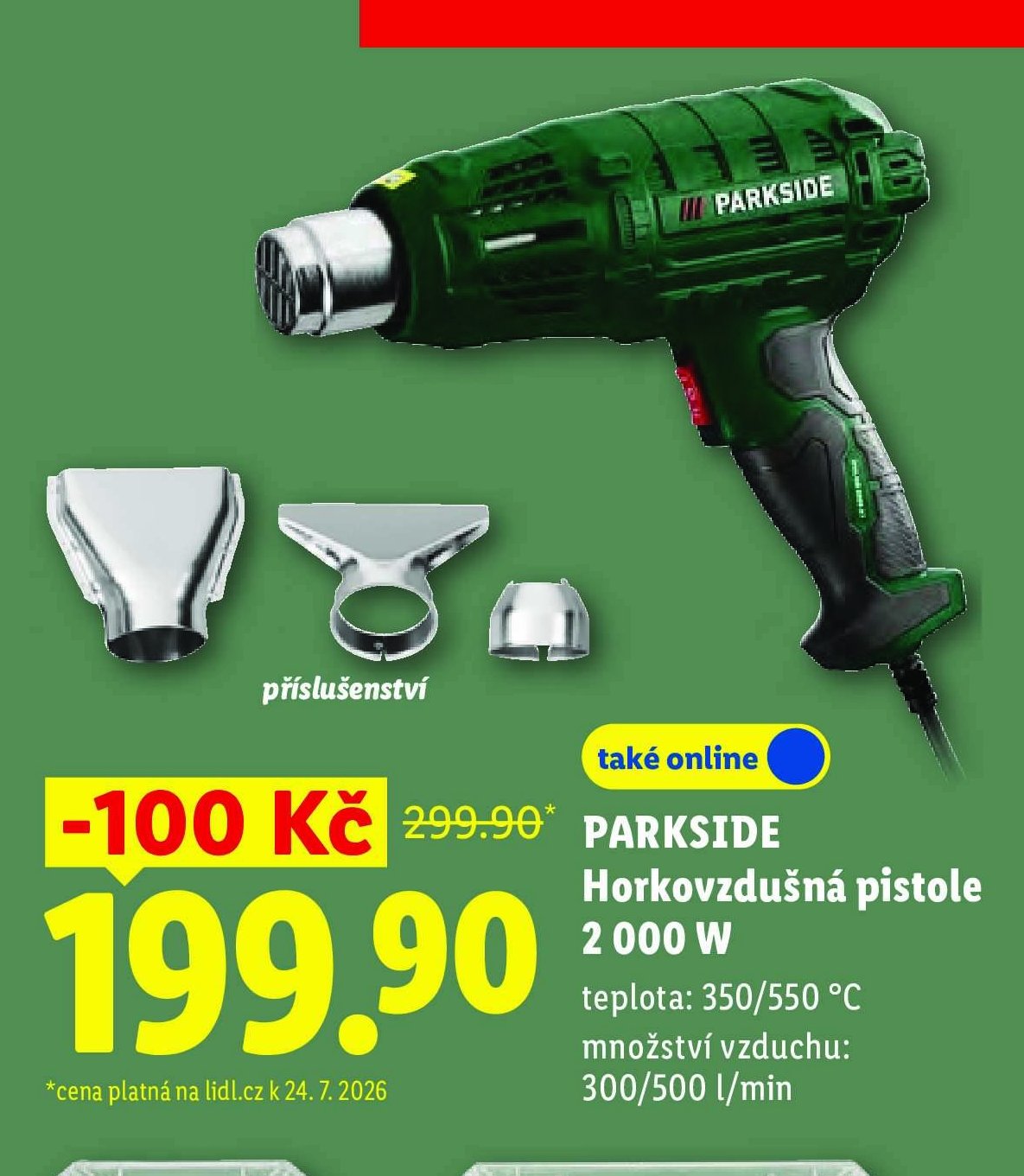 PARKSIDE Horkovzdušná pistole 2 000 W