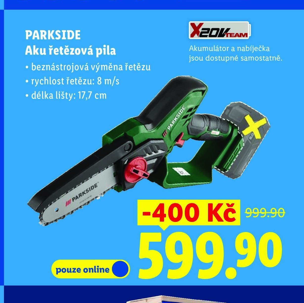 PARKSIDE Aku řetězová pila