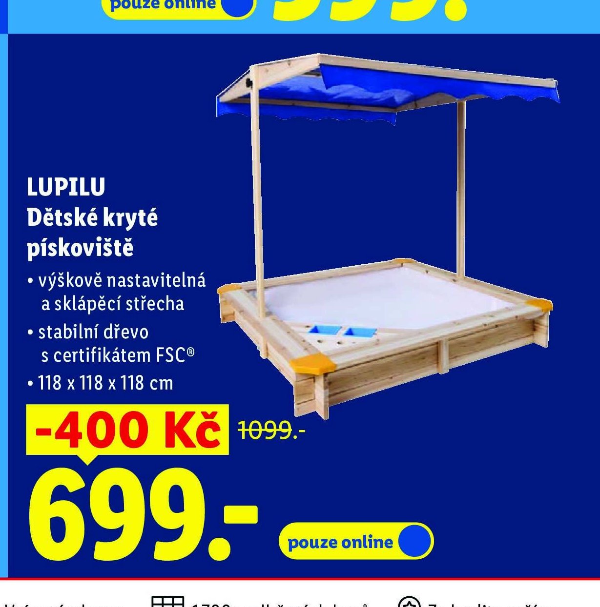 LUPILU Dětské kryté pískoviště