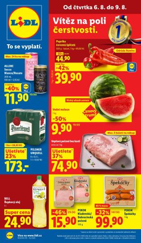 aktuální leták Lidl 6.8.2026-9.8.2026