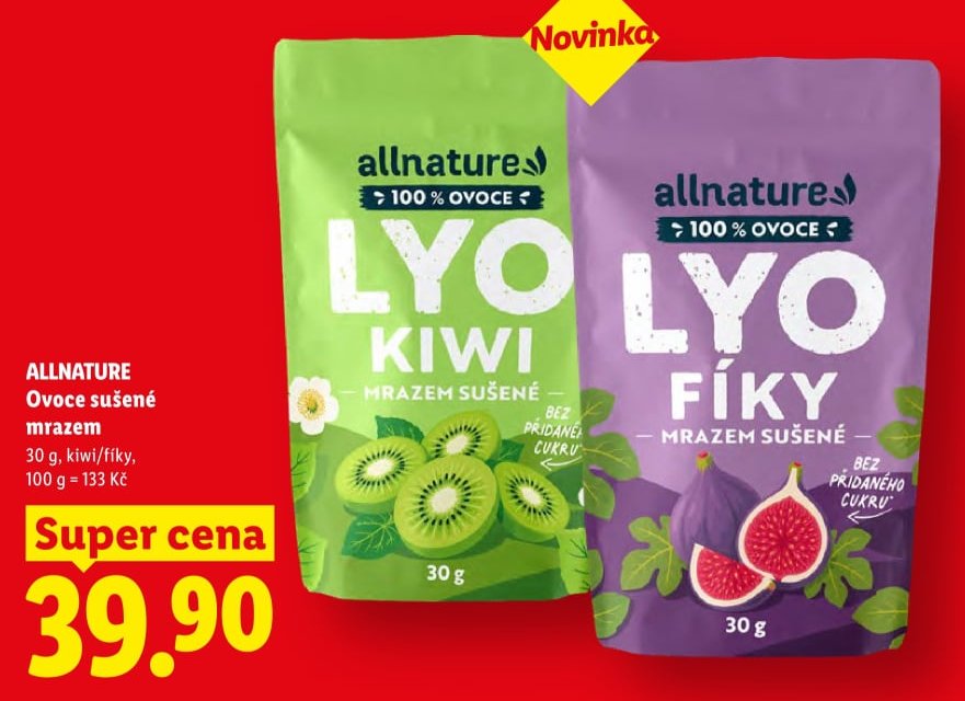 ALLNATURE Ovoce sušené mrazem
