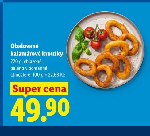 Obalované kalamárové kroužky