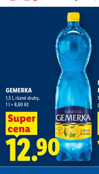 GEMERKA Minerální voda