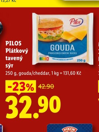 PILOS Plátkový tavený sýr