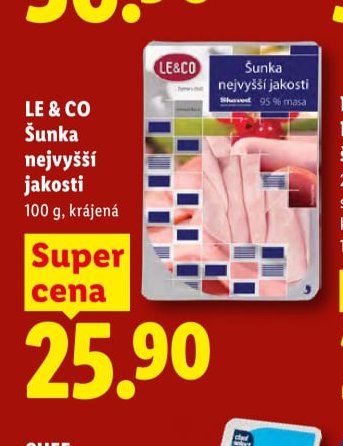 LE & CO Šunka nejvyšší jakosti