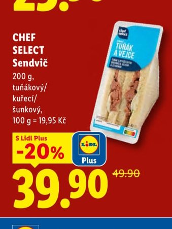 CHEF SELECT Sendvič