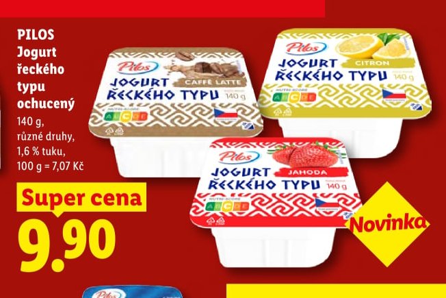 PILOS Jogurt řeckého typu ochucený