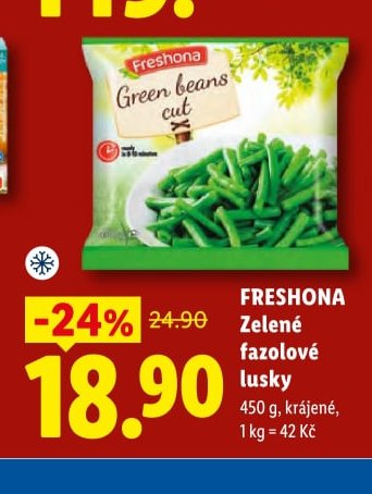 FRESHONA Zelené fazolové lusky