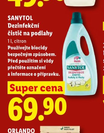 SANYTOL Dezinfekční čistič na podlahy