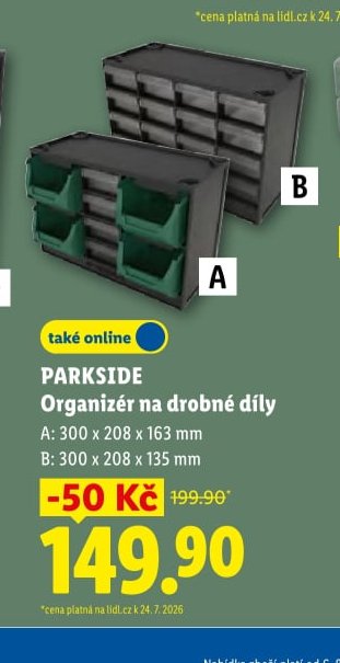 PARKSIDE Organizér na drobné díly (B)