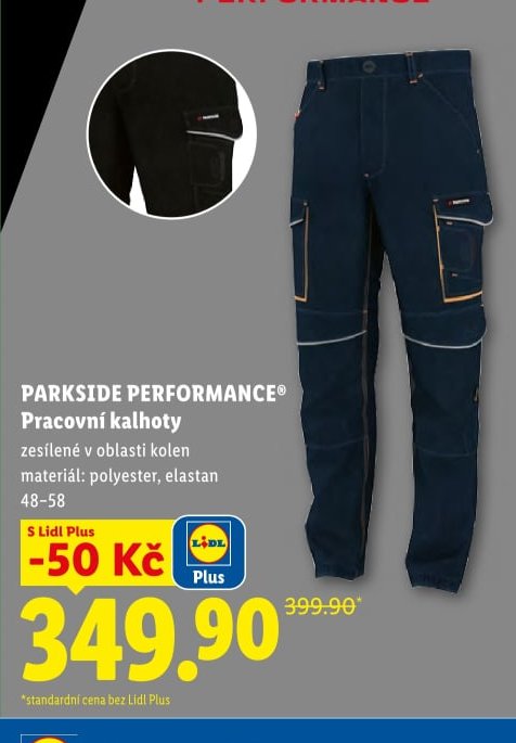PARKSIDE PERFORMANCE Pracovní kalhoty
