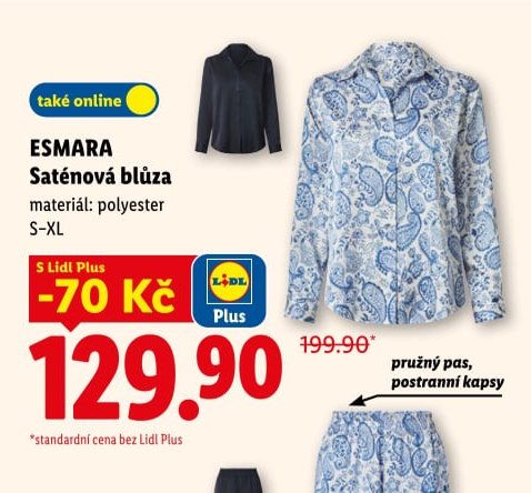 ESMARA Saténová blůza