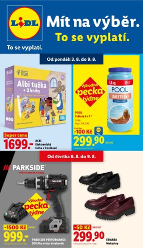 aktuální leták Lidl 3.8.2026-9.8.2026