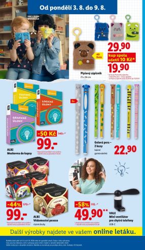 aktuální leták Lidl 3.8.2026-9.8.2026