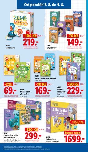 aktuální leták Lidl 3.8.2026-9.8.2026