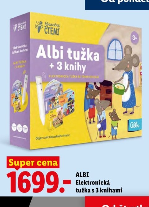 ALBI Elektronická tužka s 3 knihami