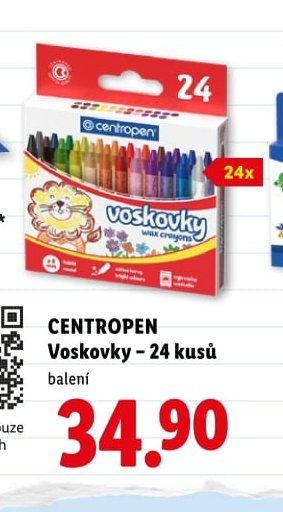 CENTROPEN Voskovky – 24 kusů