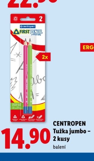 CENTROPEN Tužka jumbo – 2 kusy
