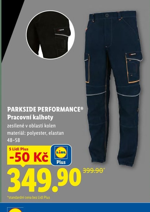 Parkside Performance Pracovní kalhoty