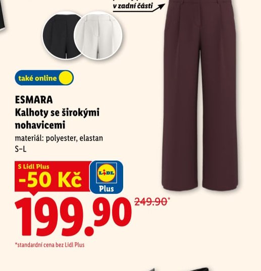 ESMARA Kalhoty se širokými nohavicemi