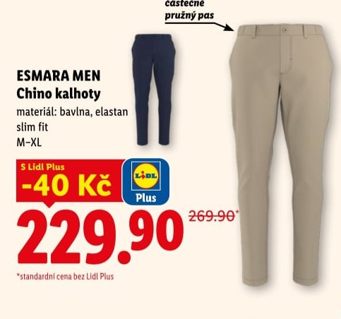 Esmara Men Chino kalhoty