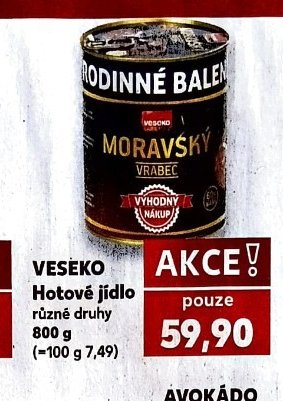 VESEKO Hotové jídlo - Kaufland aktualniletaky.eu