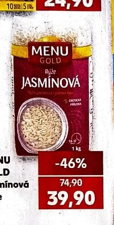 MENU GOLD Jasmínová rýže - Kaufland aktualniletaky.eu